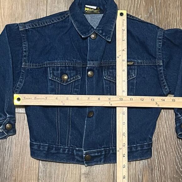 Vtg Oshkosh B Gosh Denim Jean Jacket Kids Sz 4 Toddler Snap Button Union USA - Picture 8 of 8